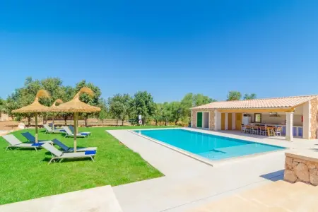 Villa Son Fadri : piscine salée 11,5m, 5 chambres, Campos : photo 31
