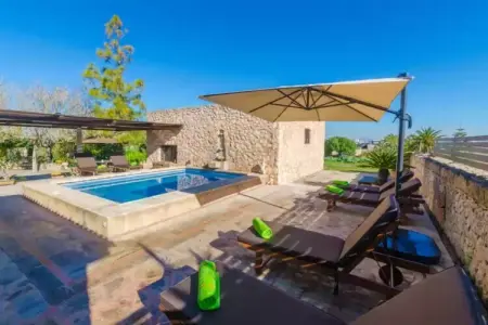 Villa Na Molla à Manacor : piscine et finca 8 personnes : photo 8