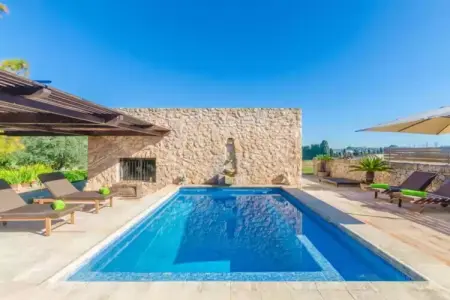 Villa Na Molla à Manacor : piscine et finca 8 personnes : photo 10