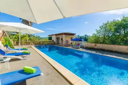 Villa Sabor De Cas Ferrer à Montuïri, piscine eau salée : photo 7
