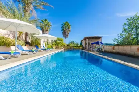 Villa Sabor De Cas Ferrer à Montuïri, piscine eau salée : photo 8