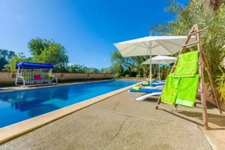 Villa Sabor De Cas Ferrer à Montuïri, piscine eau salée : photo 9