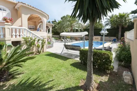 Villa Frederic à Xàbia, piscine climatisée et jardin : photo 3