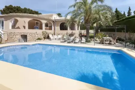 Villa Frederic à Xàbia, piscine climatisée et jardin : photo 5