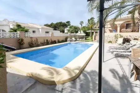 Villa Frederic à Xàbia, piscine climatisée et jardin : photo 9