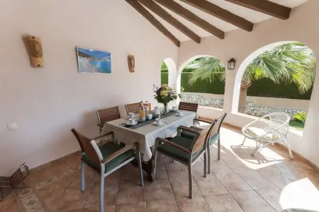 Villa Frederic à Xàbia, piscine climatisée et jardin : photo 15