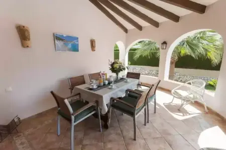 Villa Frederic à Xàbia, piscine climatisée et jardin : photo 28