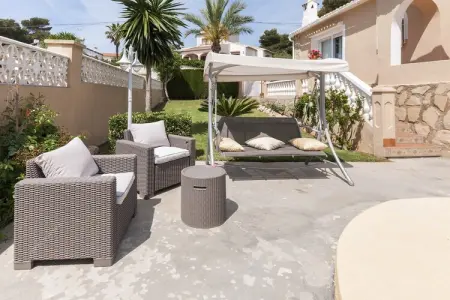 Villa Frederic à Xàbia, piscine climatisée et jardin : photo 30