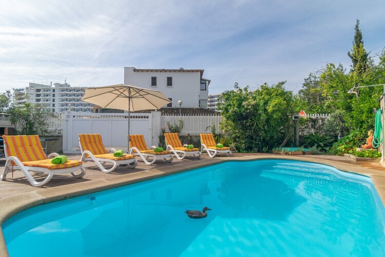 Villa Luna à Puerto De Alcudia : piscine et jardin - Photo 5