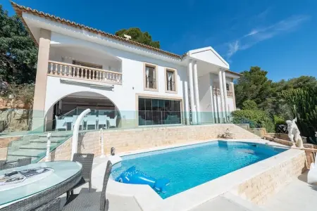 Villa Ocean View, piscine eau salée avec vue mer à Portals Nous : photo 2
