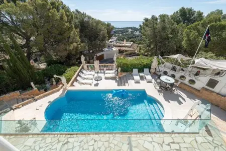 Villa Ocean View, piscine eau salée avec vue mer à Portals Nous : photo 3