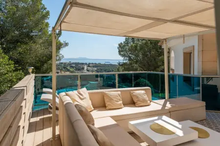 Villa Ocean View, piscine eau salée avec vue mer à Portals Nous : photo 5