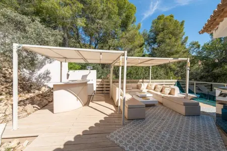 Villa Ocean View, piscine eau salée avec vue mer à Portals Nous : photo 6