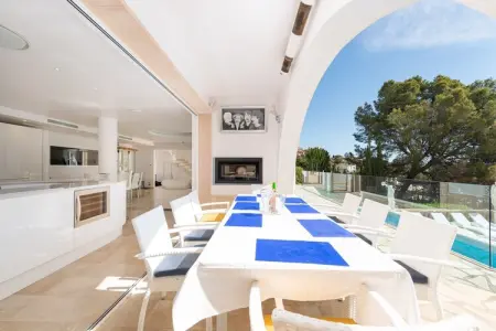 Villa Ocean View, piscine eau salée avec vue mer à Portals Nous : photo 9