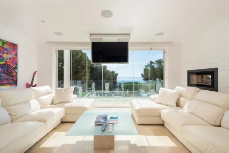 Villa Ocean View, piscine eau salée avec vue mer à Portals Nous : photo 15