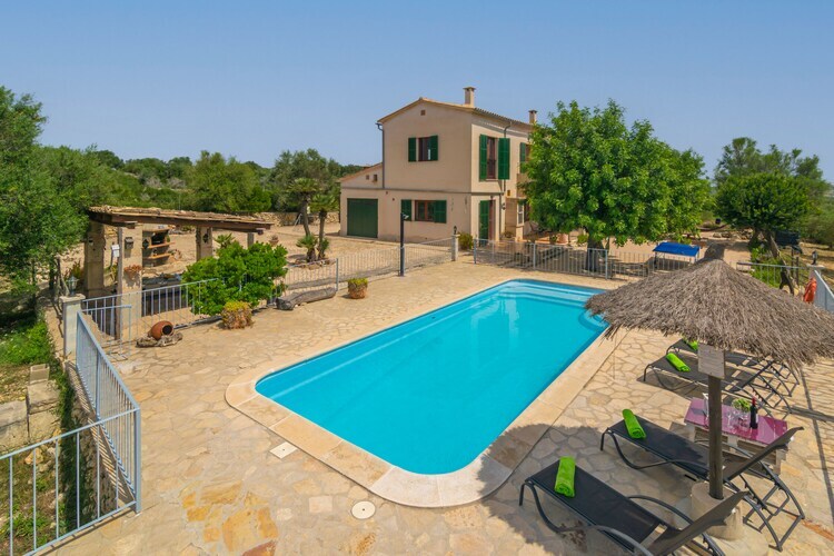 Villa Son Puça à Pétra : piscine privée et jardin sportif - Photo 1