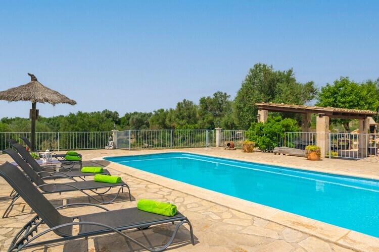 Villa Son Puça à Pétra : piscine privée et jardin sportif - Photo 3