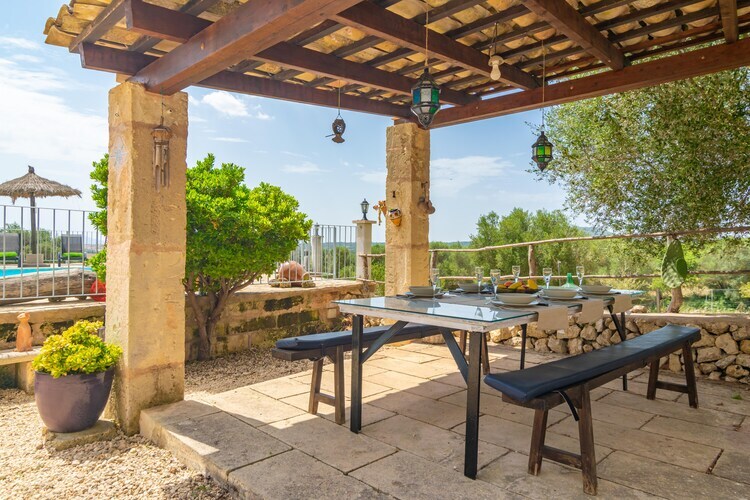 Villa Son Puça à Pétra : piscine privée et jardin sportif - Photo 4