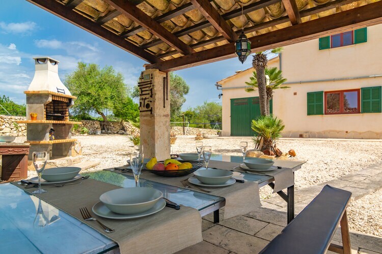 Villa Son Puça à Pétra : piscine privée et jardin sportif - Photo 5