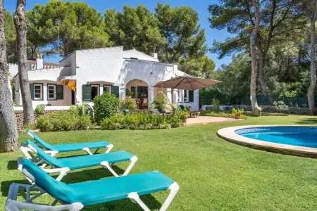 N'antiga, villa à Sant Lluís avec piscine d'eau salée : photo 25