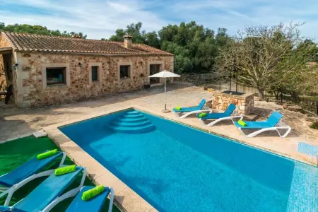 Location villa à , Illes Balears, Finca à Porreres avec Piscine Privée et BBQ