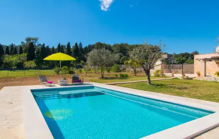Sa Padrineta, villa de pierre avec piscine à Canyamel : photo 4