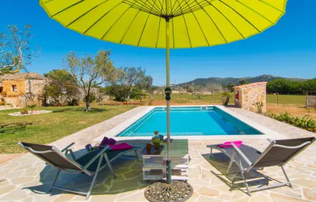 Sa Padrineta, villa de pierre avec piscine à Canyamel : photo 5