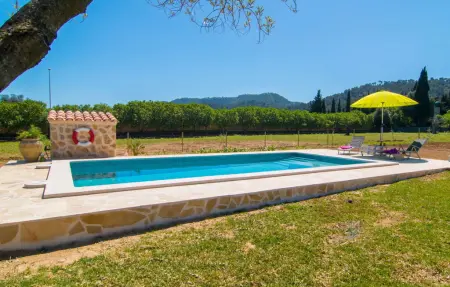 Sa Padrineta, villa de pierre avec piscine à Canyamel : photo 8
