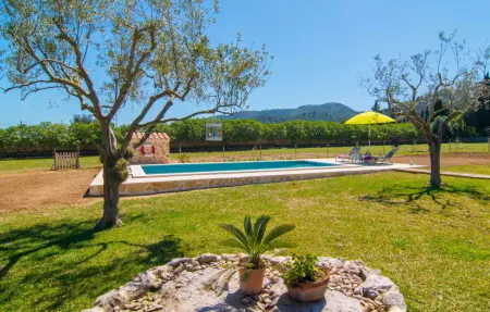 Sa Padrineta, villa de pierre avec piscine à Canyamel : photo 10