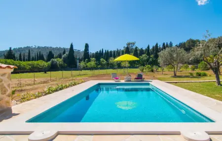 Sa Padrineta, villa de pierre avec piscine à Canyamel : photo 12