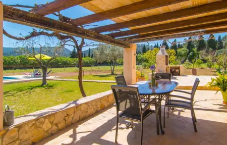 Sa Padrineta, villa de pierre avec piscine à Canyamel : photo 22