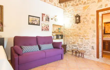 Sa Padrineta, villa de pierre avec piscine à Canyamel : photo 26