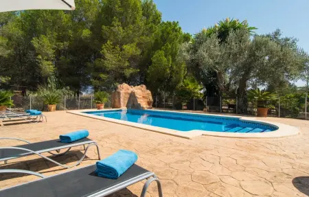 Son Rossinyol, maison en pierre avec piscine à Llubí : photo 4