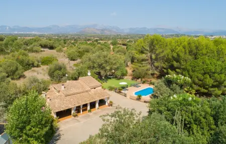 Son Rossinyol, maison en pierre avec piscine à Llubí : photo 12