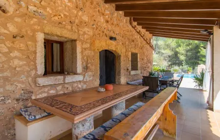 Son Rossinyol, maison en pierre avec piscine à Llubí : photo 20
