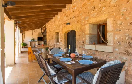 Son Rossinyol, maison en pierre avec piscine à Llubí : photo 21