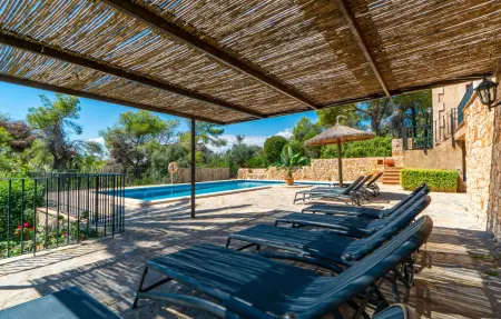 Finca Es Puig S'Horta : maison pierre avec piscine : photo 7