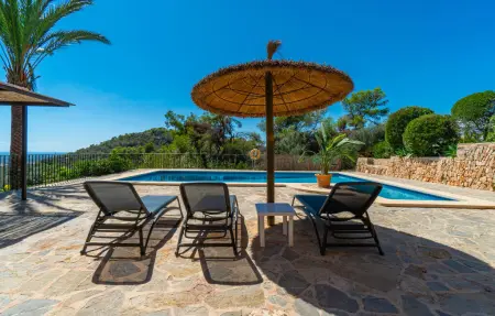 Finca Es Puig S'Horta : maison pierre avec piscine : photo 8