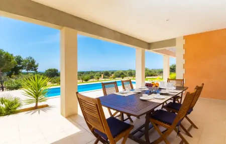 Can Tem – Maison 12 pers, piscine et vue mer à Cala Romantica : photo 4
