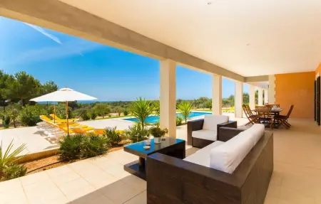 Can Tem – Maison 12 pers, piscine et vue mer à Cala Romantica : photo 5