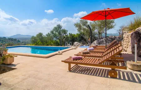 Puig des Corb – Finca 7 pers. vue 360° sur Artà : photo 9