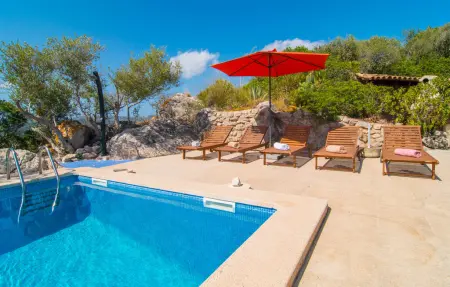 Puig des Corb – Finca 7 pers. vue 360° sur Artà : photo 11