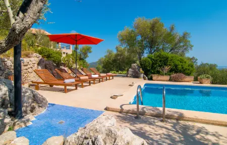 Puig des Corb – Finca 7 pers. vue 360° sur Artà : photo 12