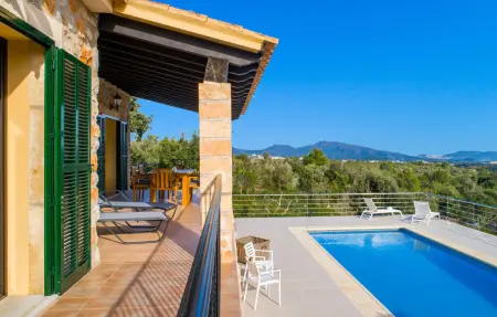 Ca Na Cristina de Carrossa, villa 6 pers. vue mer à Artà : photo 9