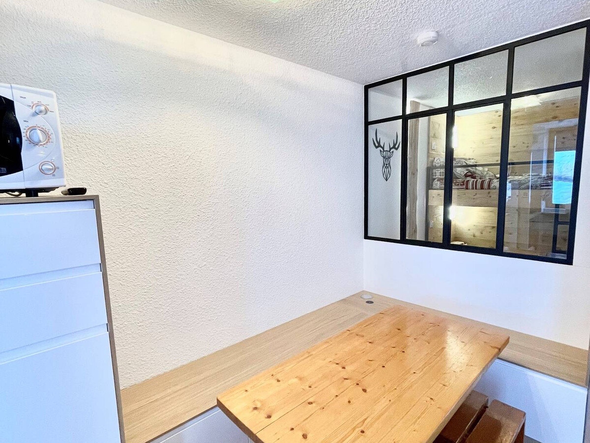 Studio rénové 28m² La Plagne, parking et ski-in/ski-out - Photo 6
