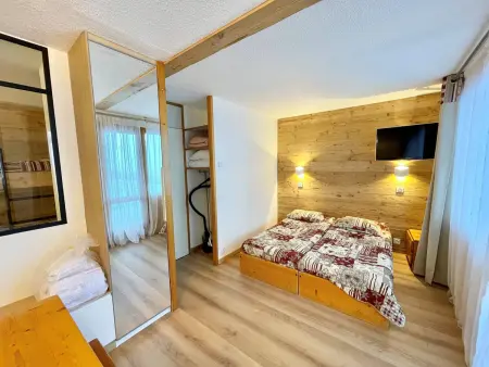 Location appartement à La Plagne Tarentaise, Studio rénové La Plagne avec parking, ski-in/ski-out
