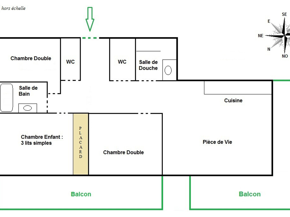 Appart 85m² rénové face aux pistes, 3 ch, parking - Photo 15