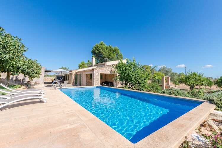 Can Sitjar, villa en pierre avec piscine à Porreres - Photo 1