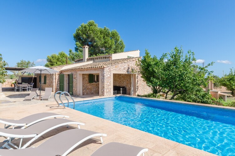 Can Sitjar, villa en pierre avec piscine à Porreres - Photo 3