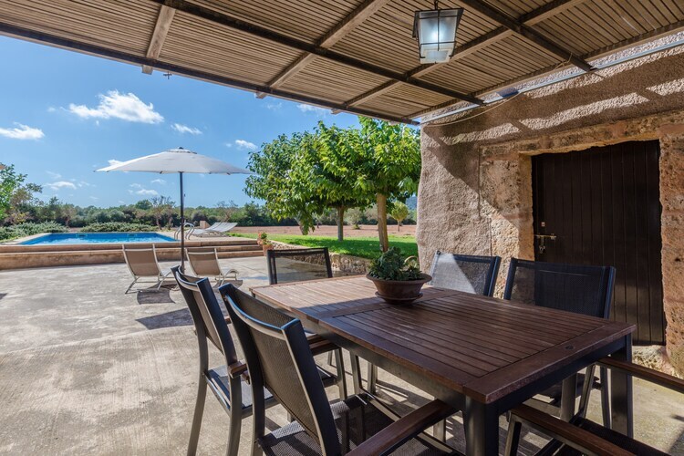 Can Sitjar, villa en pierre avec piscine à Porreres - Photo 11